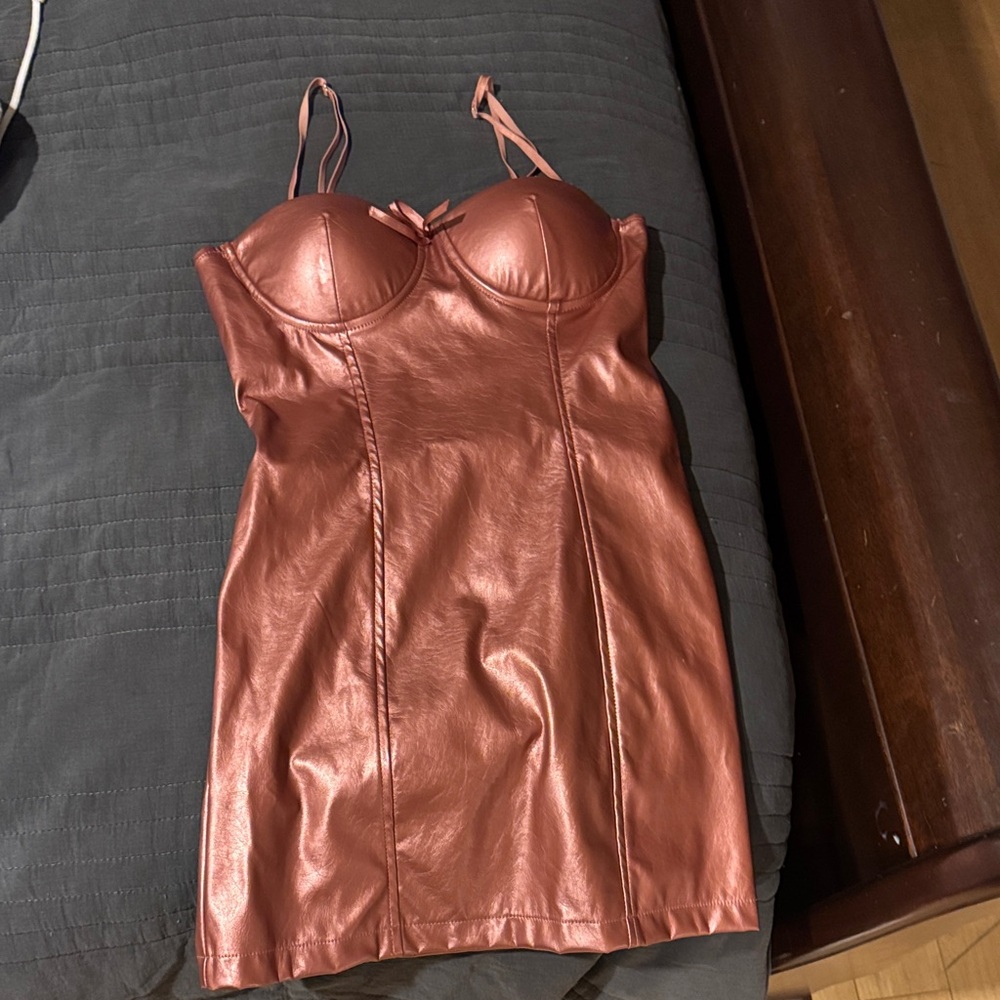 Superdown Shimmering Rose Mini Dress